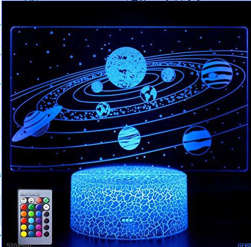 Colorful 3D Nightlight UAB interface touch creative art lamp