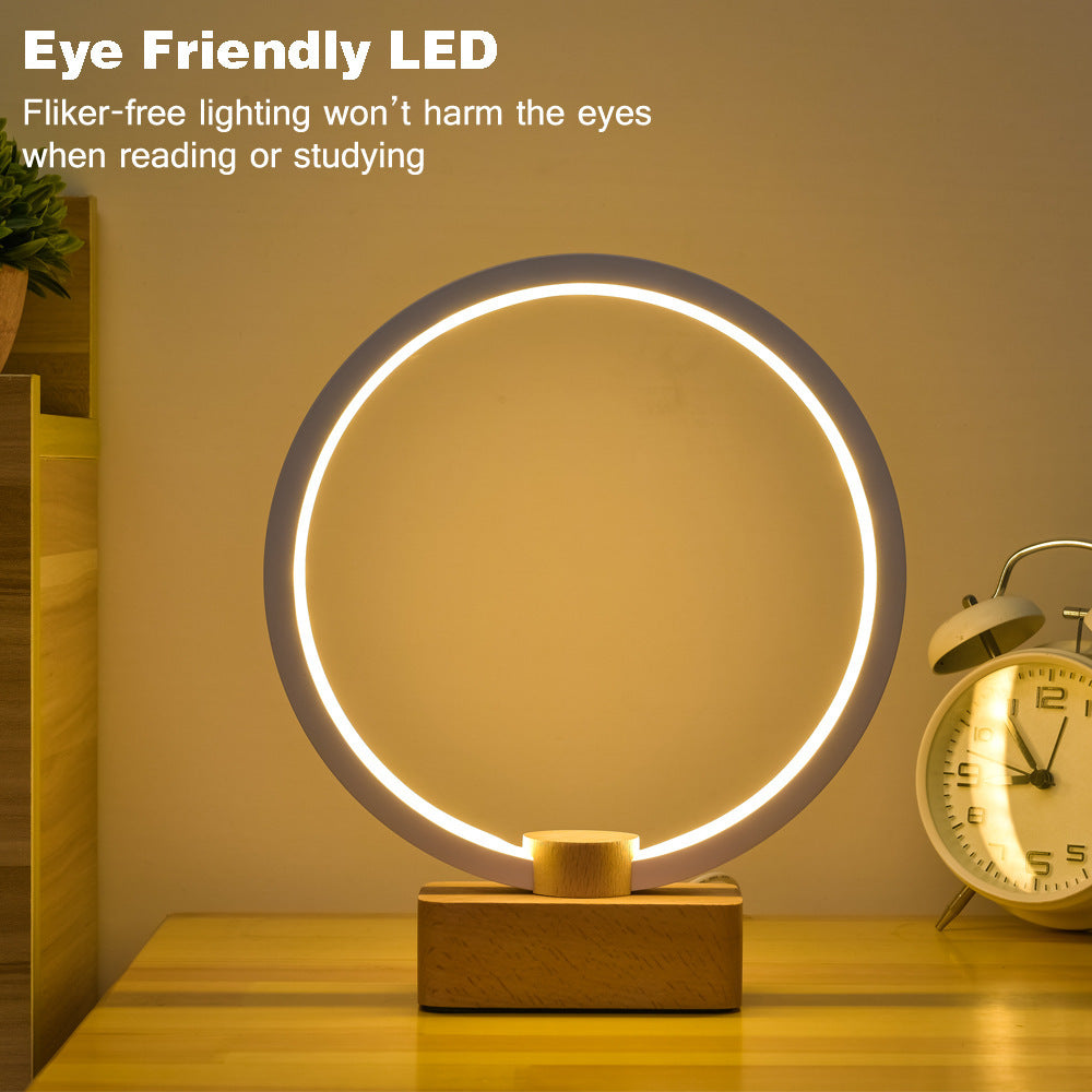 Smart Solid Wood Led Small Night Lamp