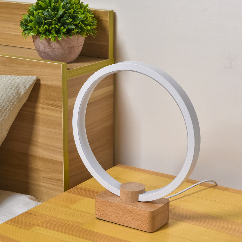 Smart Solid Wood Led Small Night Lamp