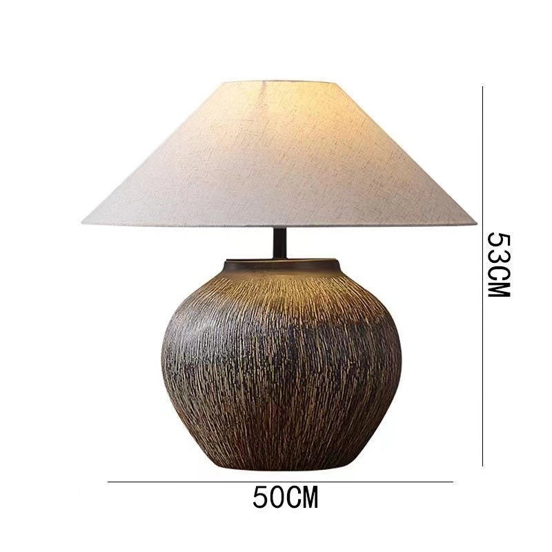 Ceramic Table Lamp Silent Style Large Modern Ornament