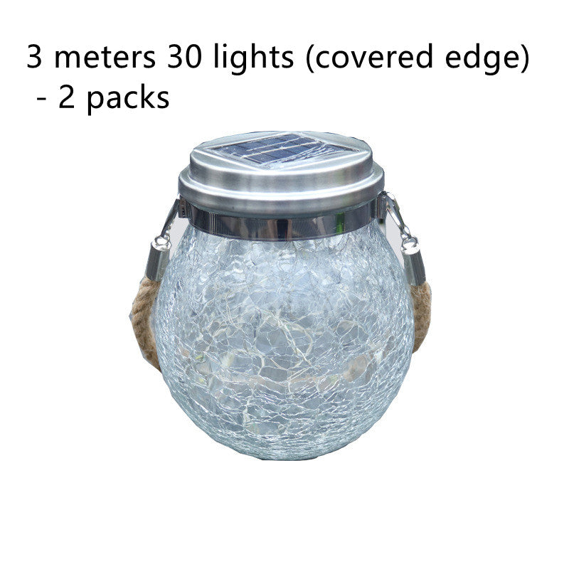 LED Solar Crackle Light Decoration