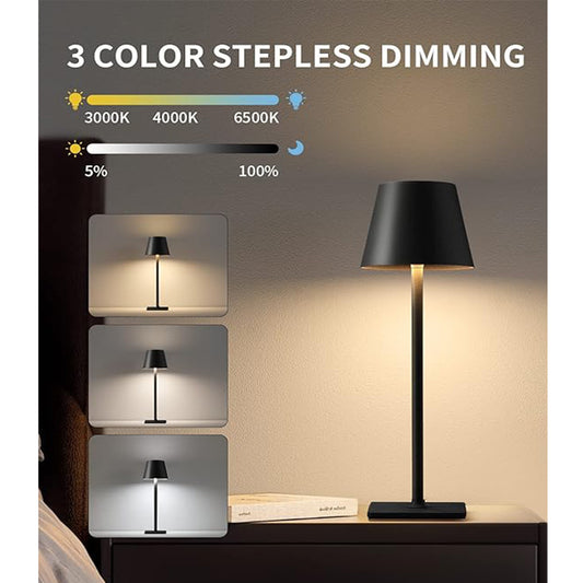 Cordless Table Lamp, Portable LED Desk Lamp