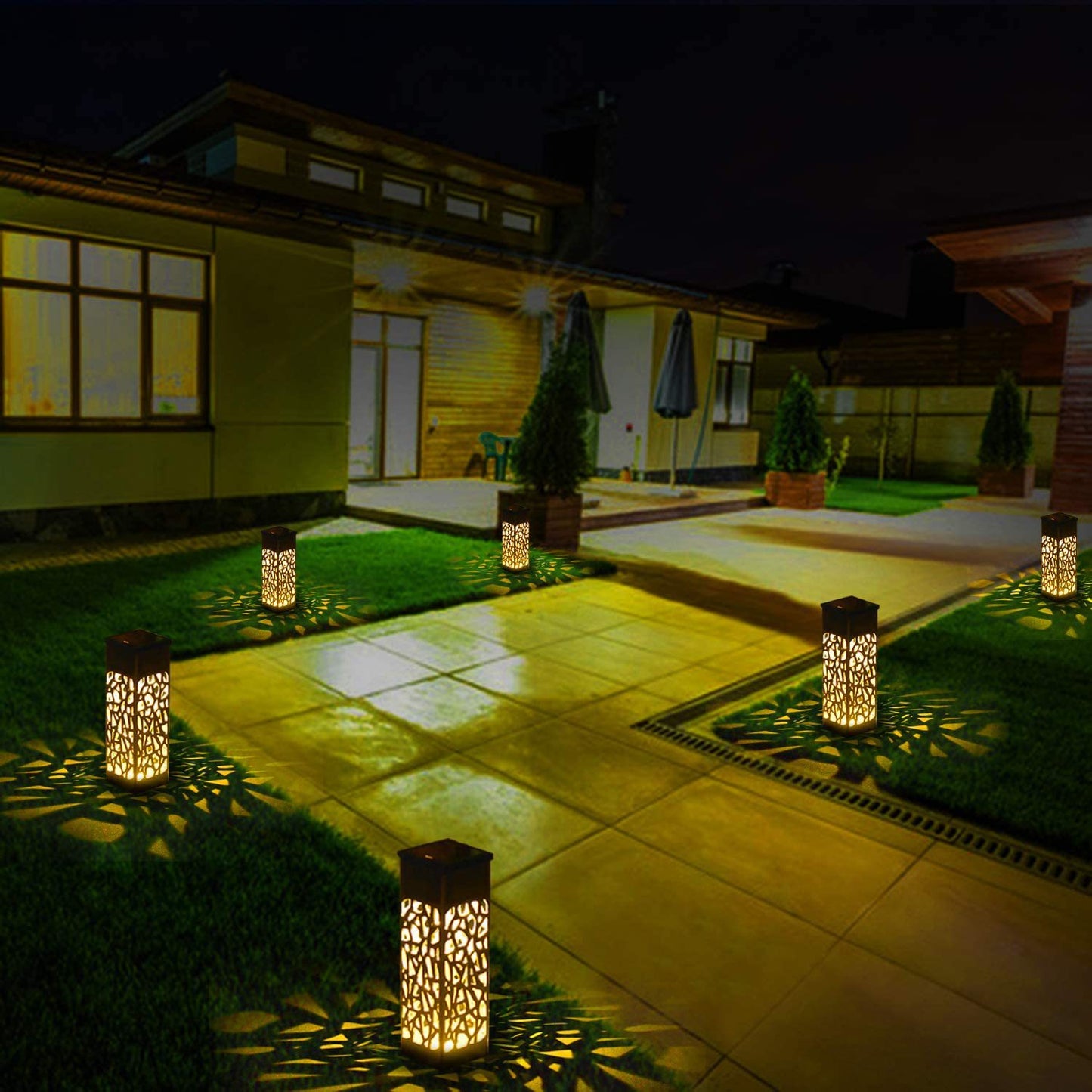 Outdoor Waterproof Hollow Out Solar Light