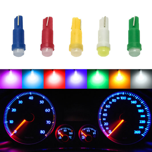 Car Bulb Ceramic T5 Car Led Instrument Light Makeup Light