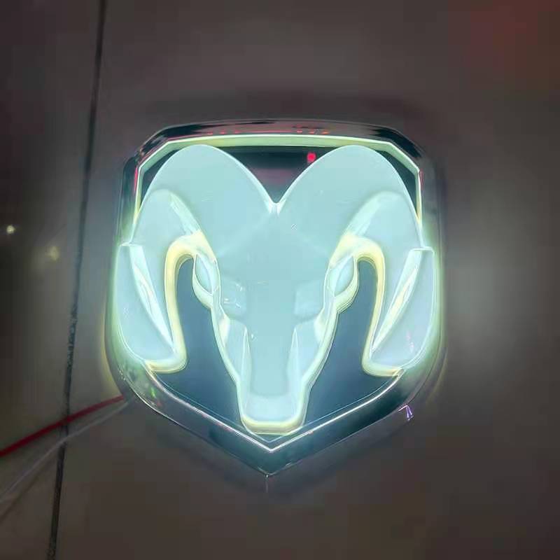 LED Luminous With Light Modified Ram Tail Head Logo