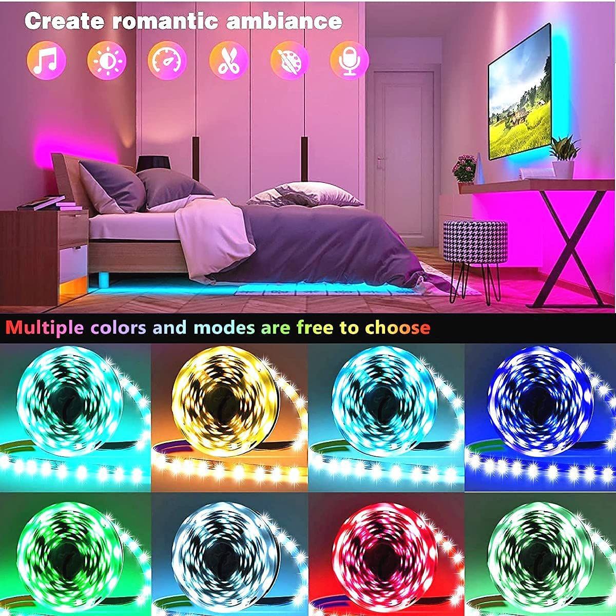 Bluetooth RGB Flexible 5050 Smart LED Light Bar