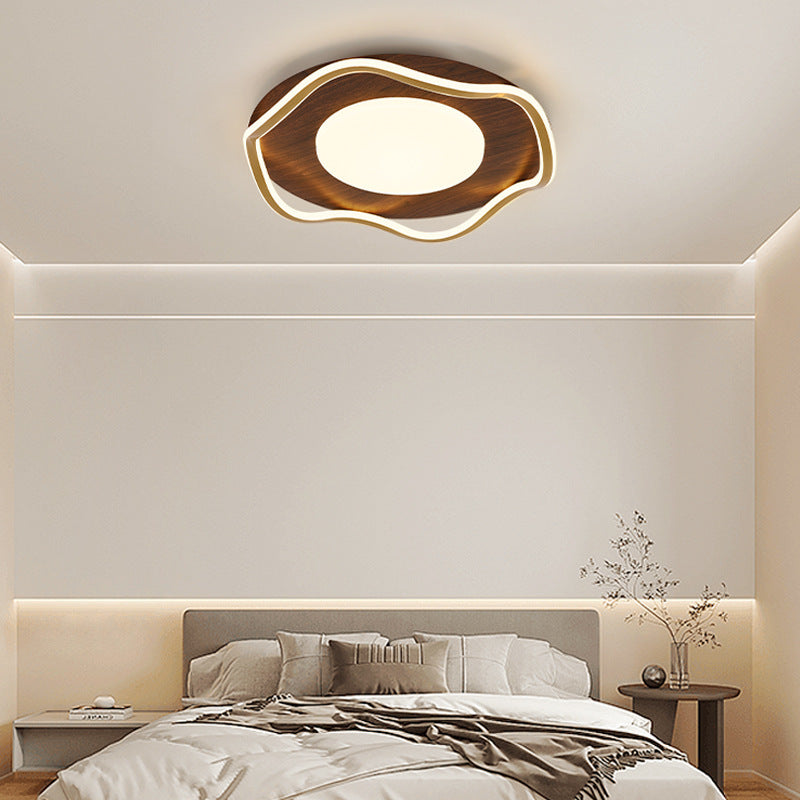 Log Bedroom Ceiling Lamp Modern Minimalist