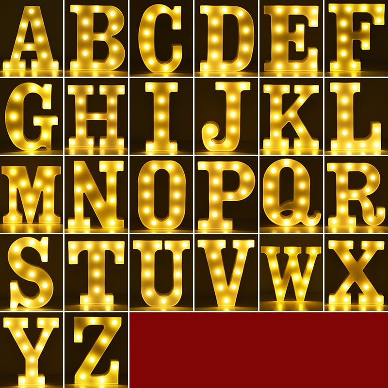 Led Letter Lights Happy Birthday Confession Proposal Arrangement