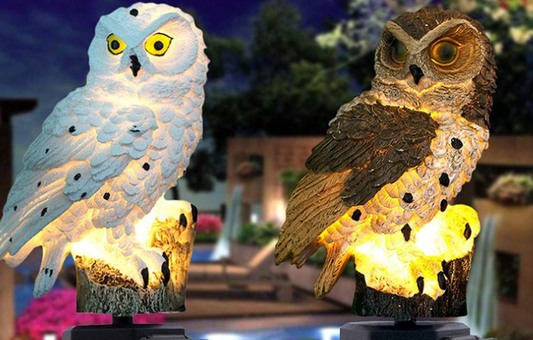 Solar Owl Garden Light Outdoor LED Lawn Lamp For Garden Decoration