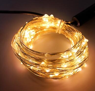 Copper wire string lights