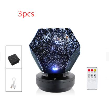 LED Starry Sky Projector Night Lights 3D Projection Night Lamp Lighting