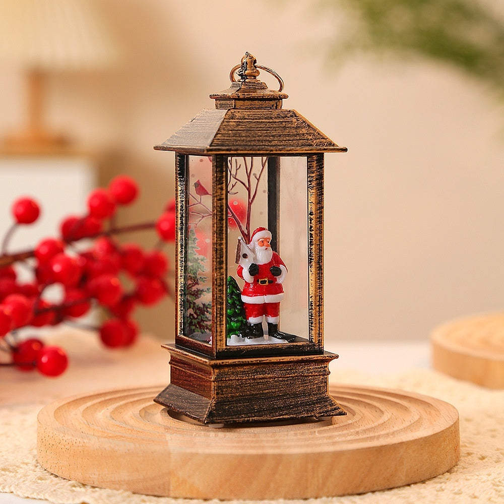 Christmas Portable Oil Lamp Santa Claus LED Night Lights