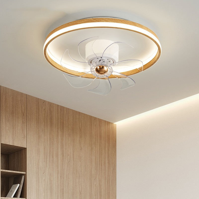 Ceiling Mounted Fan Pendant Lamp In Bedroom