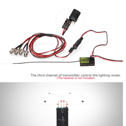 Third Channel Remote Control Headlights Breathing Lights Model Headlights
