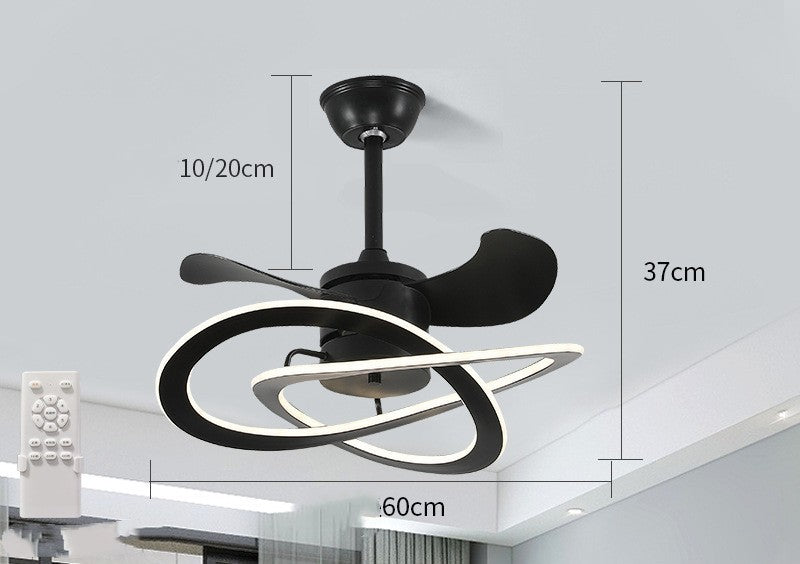 Variable Frequency Ceiling Fan Lamp In Bedroom