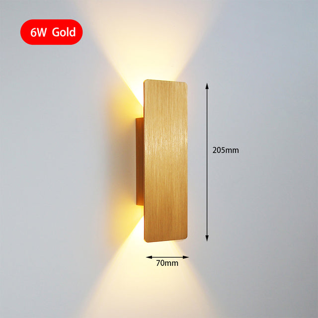 Modern Simple 6W LED Indoor Wall Lamp Bedroom Living Room Ho