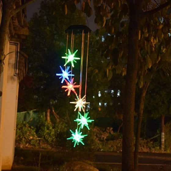 Solar Wind Chime Gift Color Changing LED Garden Hanging Light