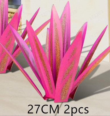 DIY Metal Art 9 Leaves Tequila Rustic Sculpture Rust Garden