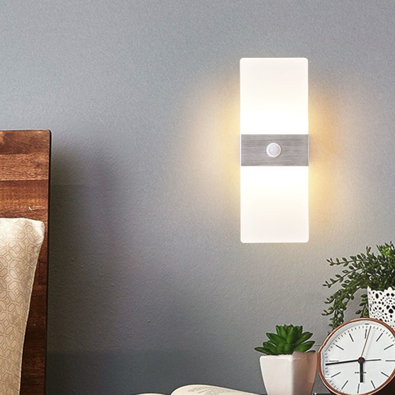 LED Human Body Sensing Wall Bedside Lamp