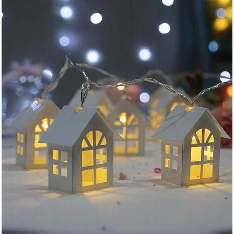 2M 10pcs LED Christmas Tree House Style Fairy Light