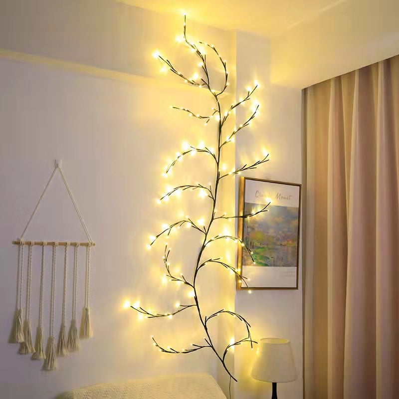 Vines With Lights Christmas Garland Light Flexible Willow Vine