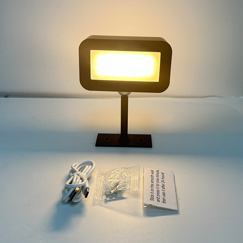 Double-sided Luminous USB Rechargeable Touch Adjustable Light Bedside Lamp