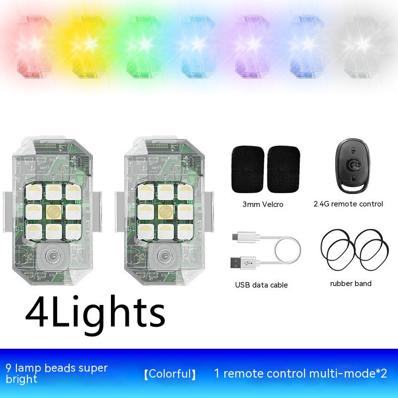 Waterproof Remote Control Motorcycle Flashing Lights