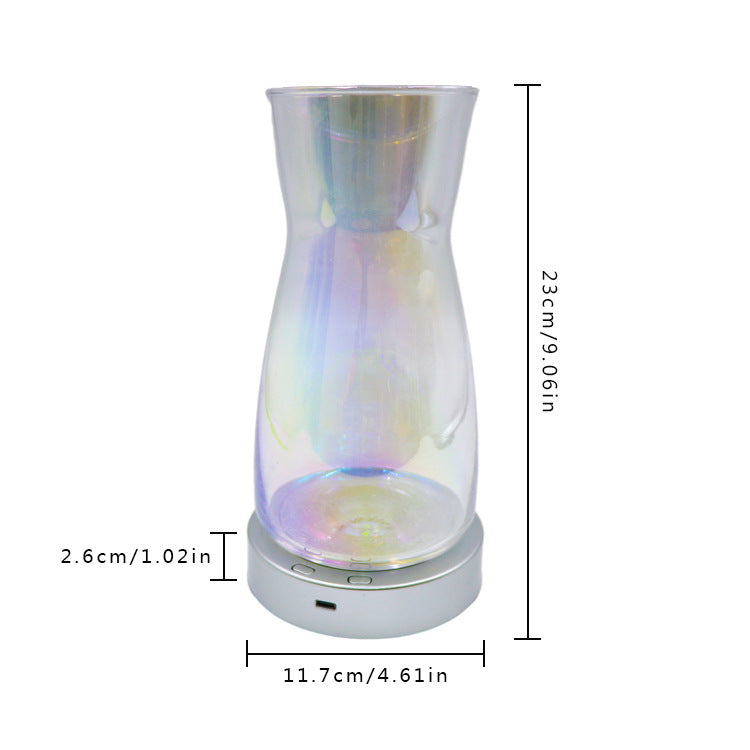 Magic Color Rotating LED Light Vase Creative Lamp Home Decor