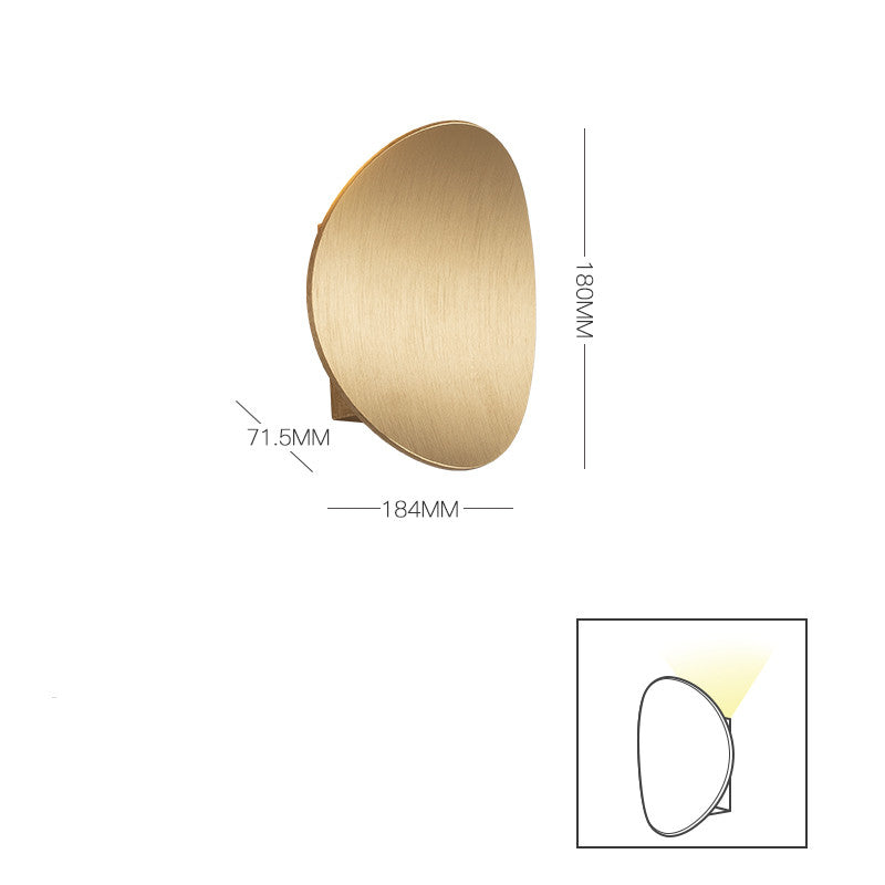 Wall Lamp LED Simple Round White Balcony Background Wall Lamp