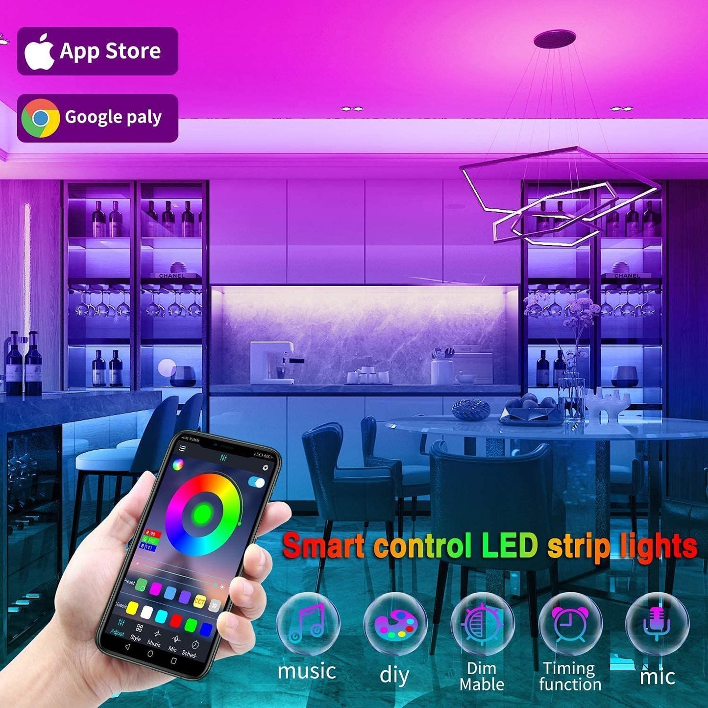 30 Meters Neon Smart LED Light Strip