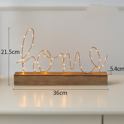 Letter Night Light Creative Small Ornaments