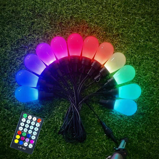 Outdoor Lamp String RGB Seven-color Atmosphere Holiday Decoration