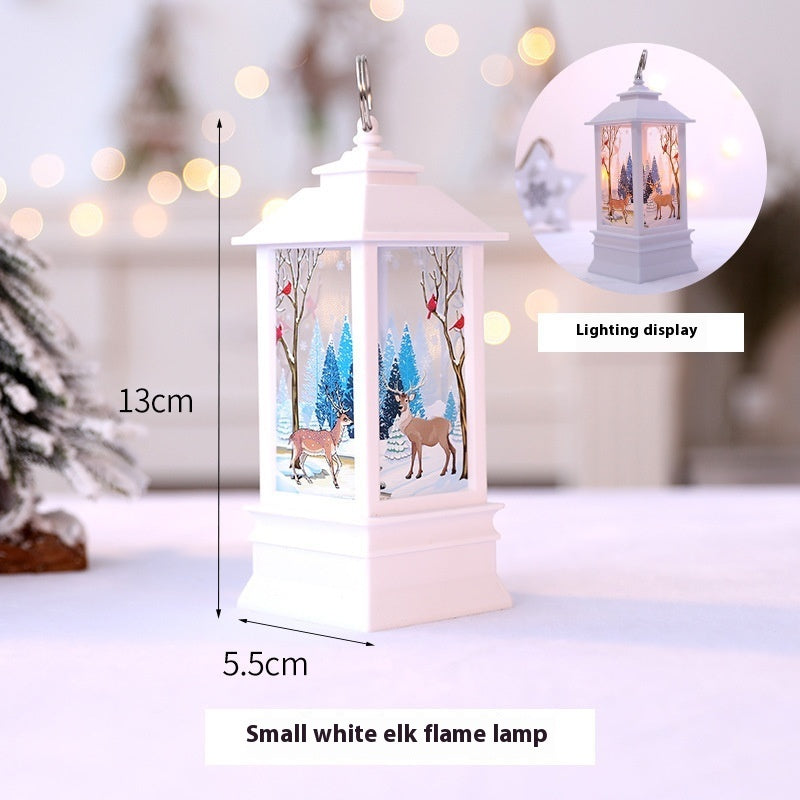 Christmas Portable Oil Lamp Santa Claus LED Night Lights