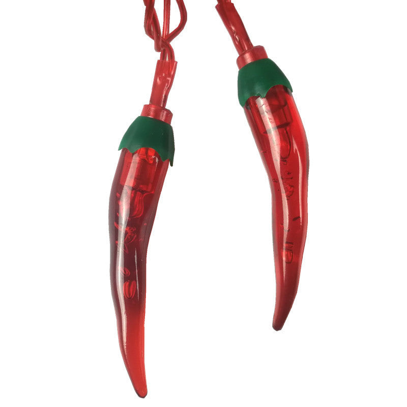 LED Red Pepper Color Lamp String Lights Christmas Day Decoration