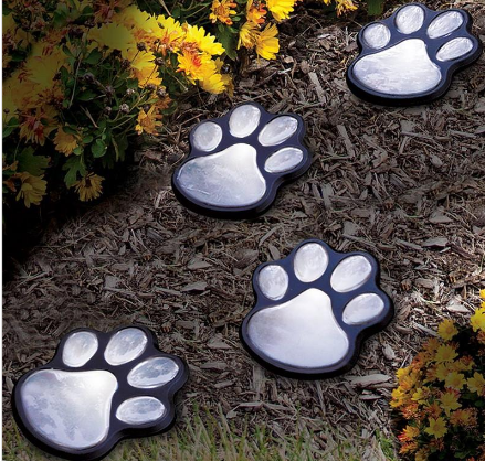 Solar Powered Animal Paw Print Lights LED Solar Lamps Outdoors