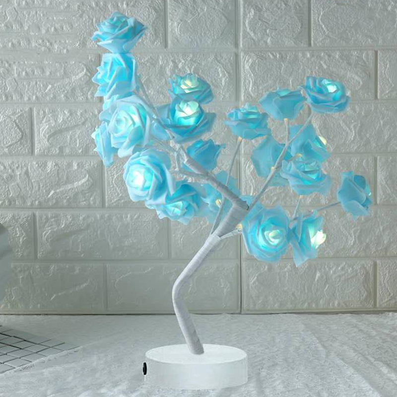 Rose Flower Lamp USB Battery Operated LED Table Lamp