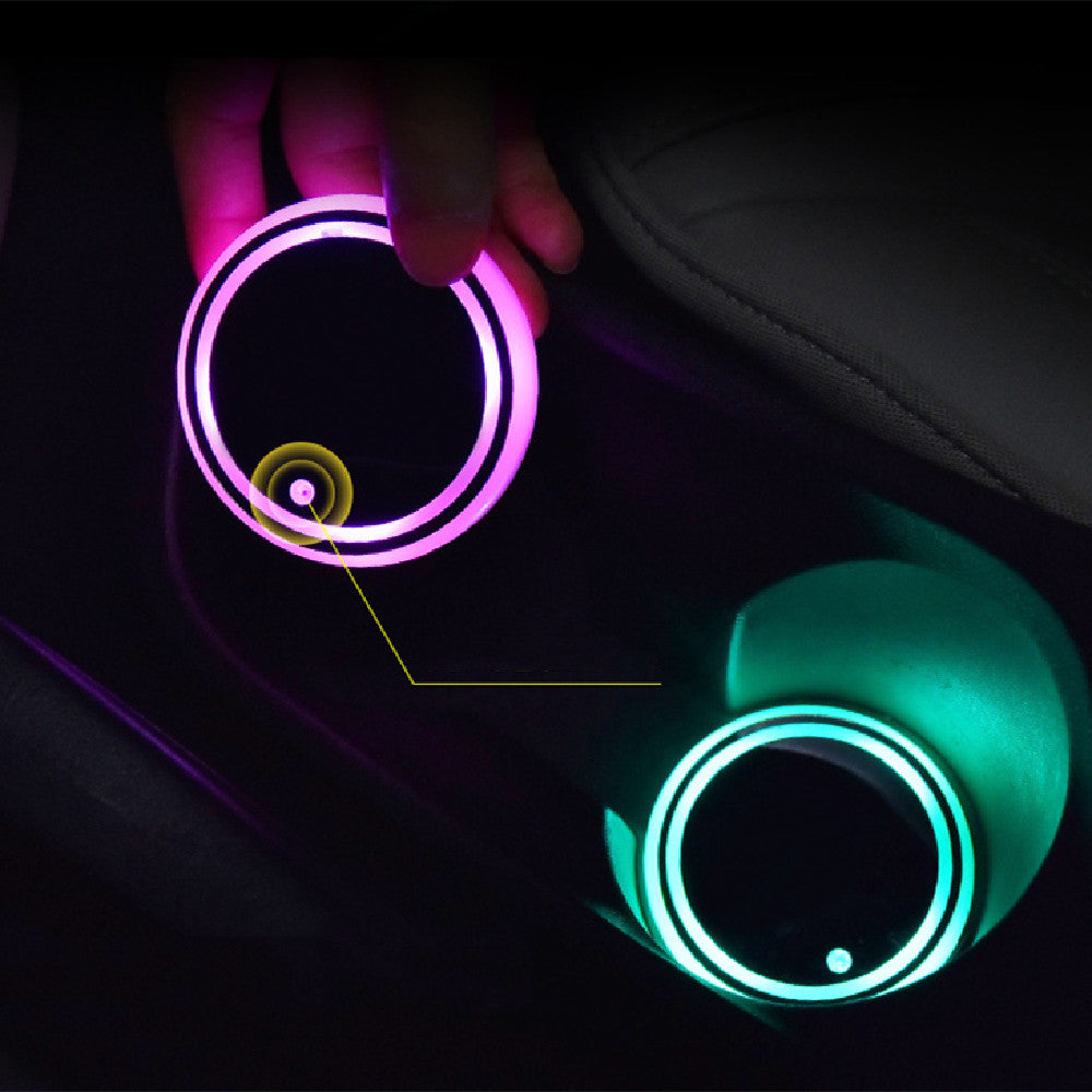 Car LED Luminous Water Cup Pad