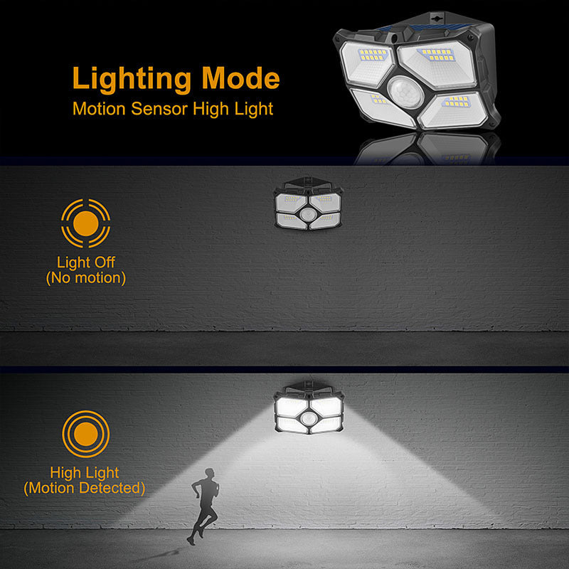 Outdoor Induction Light Waterproof Solar Shining On All Sides