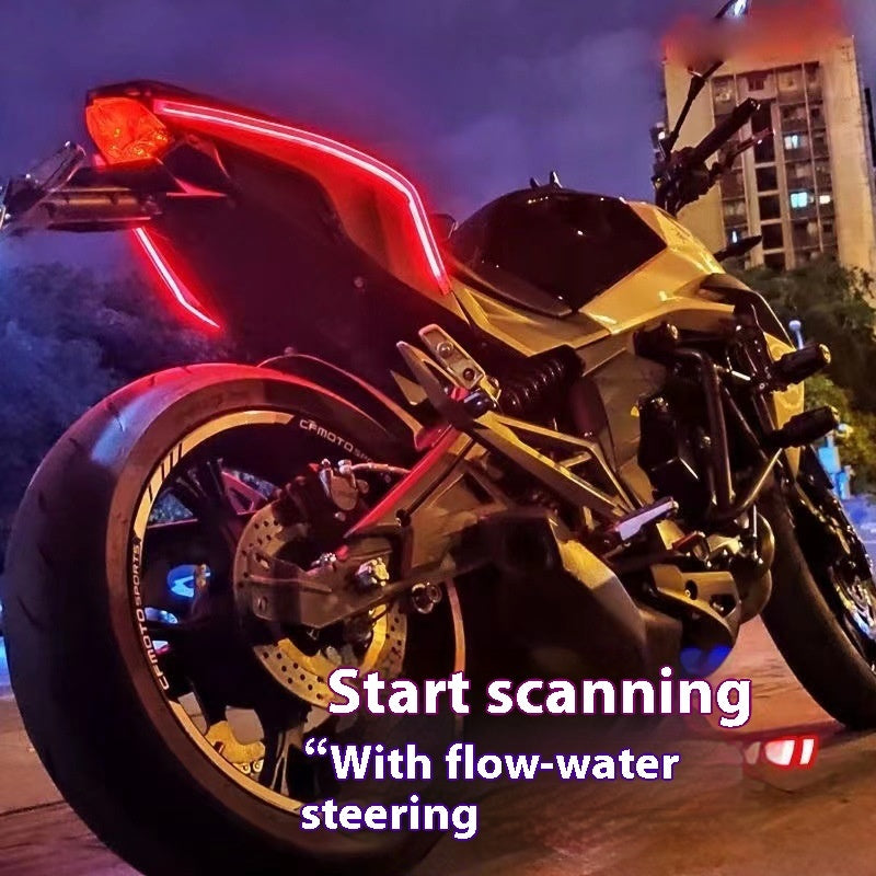 Motorcycle Running Water Steering Modification Ambience Light