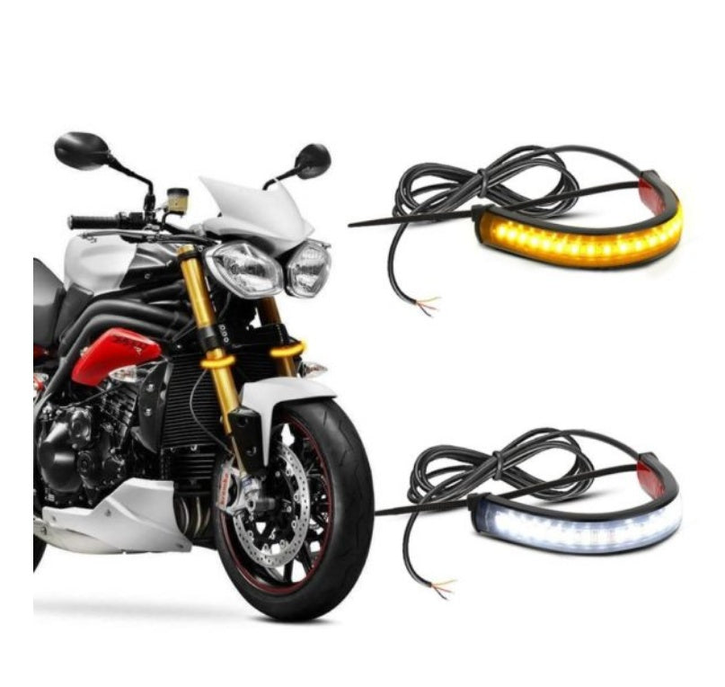 General Motorcycle Front Shock LED Ring Turn Signal