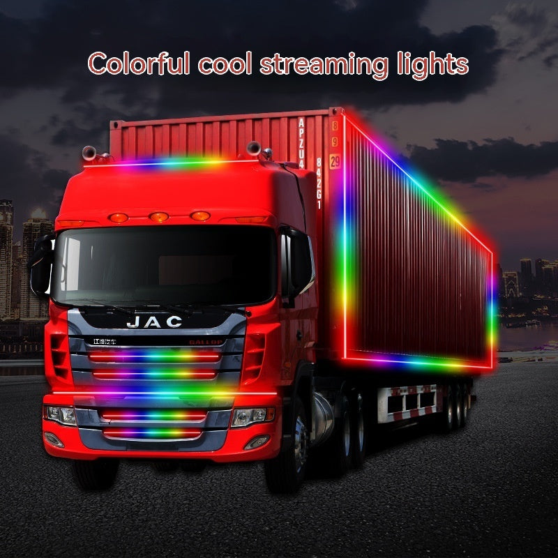 Truck Truck Modification Ambience Light Colorful Running Lights