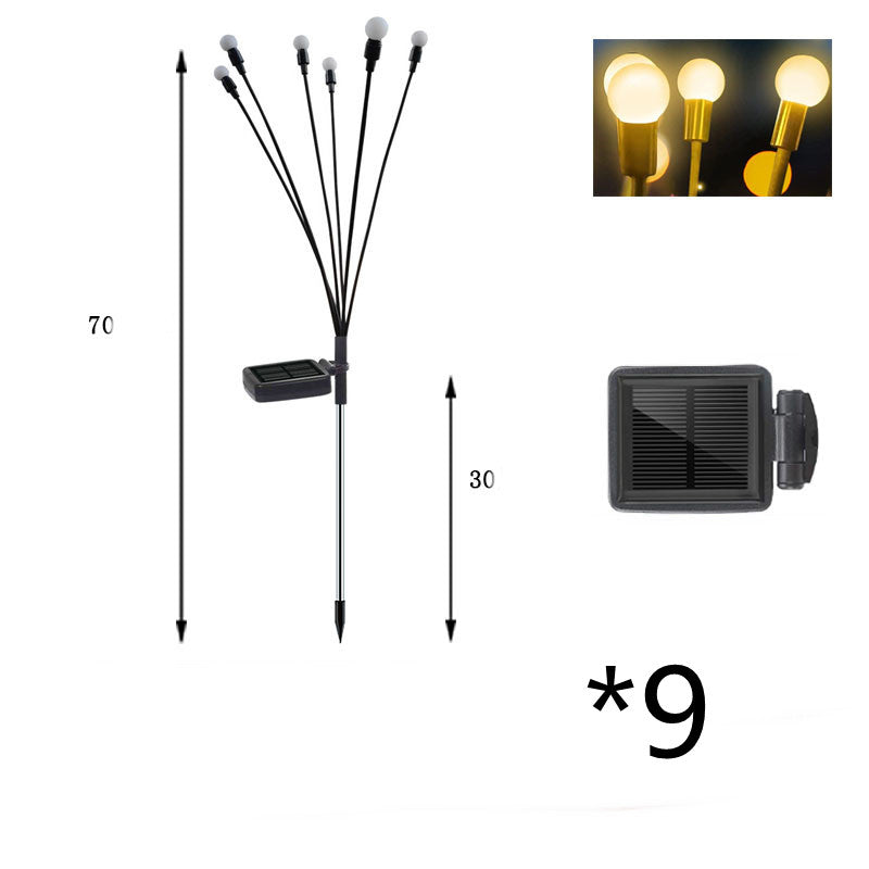 Simulation Firefly Solar Light Outdoor Garden Decoration Lawn