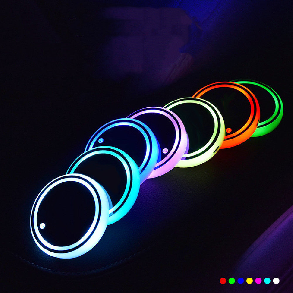 Car LED Luminous Water Cup Pad