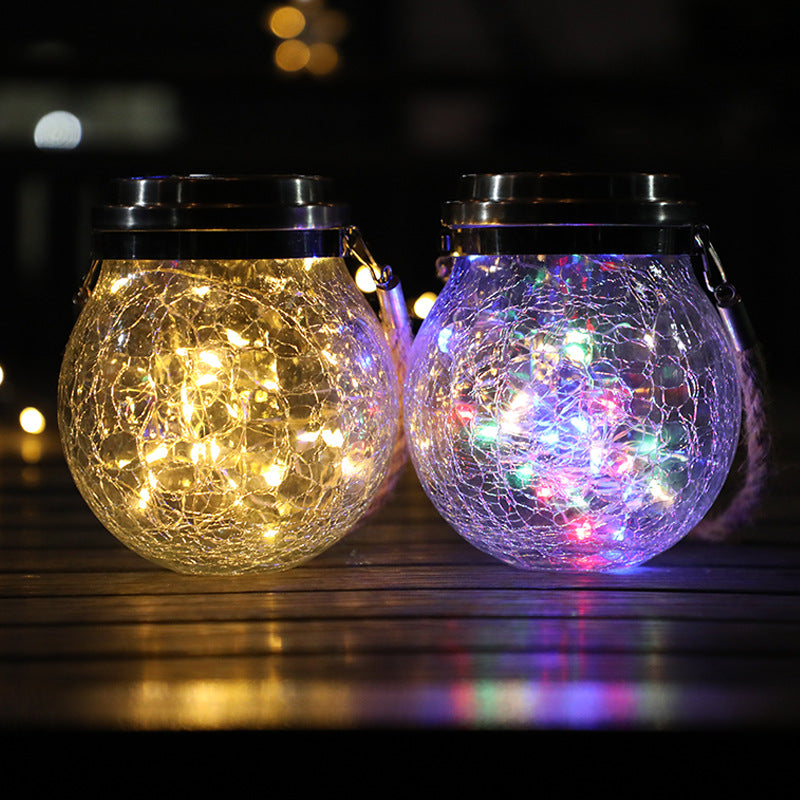 LED Solar Crackle Light Decoration