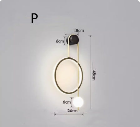 Wall Lamp Bedside Lamp Free Wiring Aisle Lamp