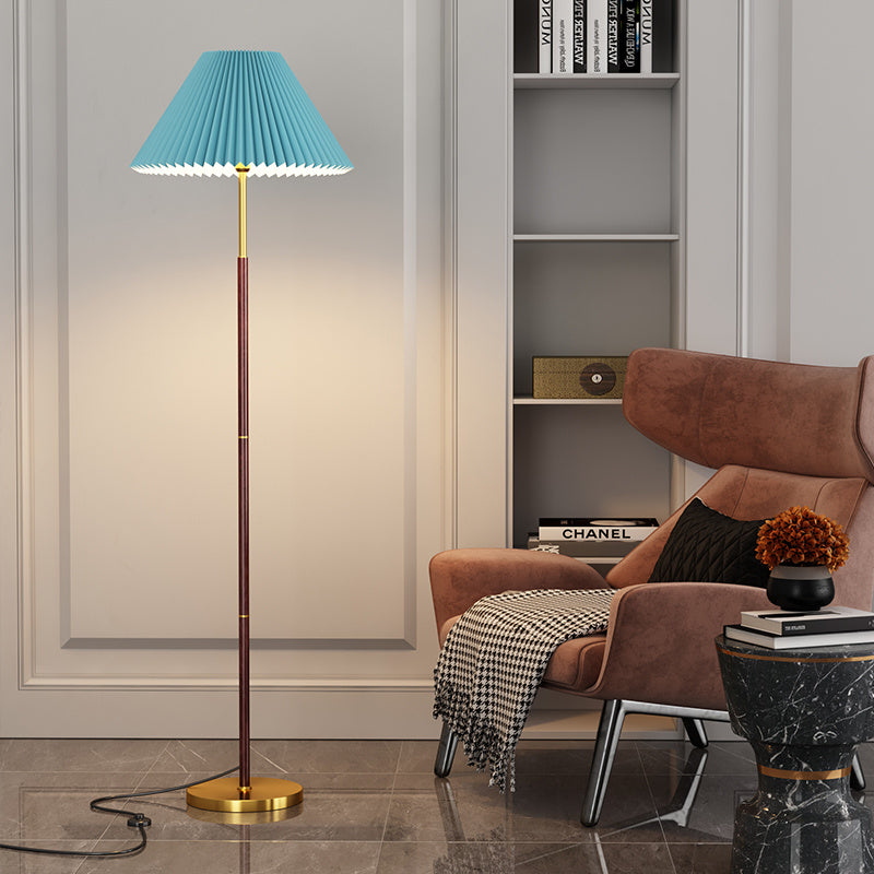 Living Room Sofa Cloth Retro Bedside Study Upright Desk Lamp
