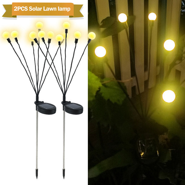 Simulation Firefly Solar Light Outdoor Garden Decoration Lawn Landscape