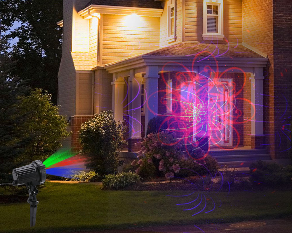 Outdoor Waterproof Laser Light Garden Inserted Christmas Atmosphere Laser