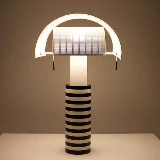 Creative Black And White Stripes Light Luxury Artistic Table Lamp