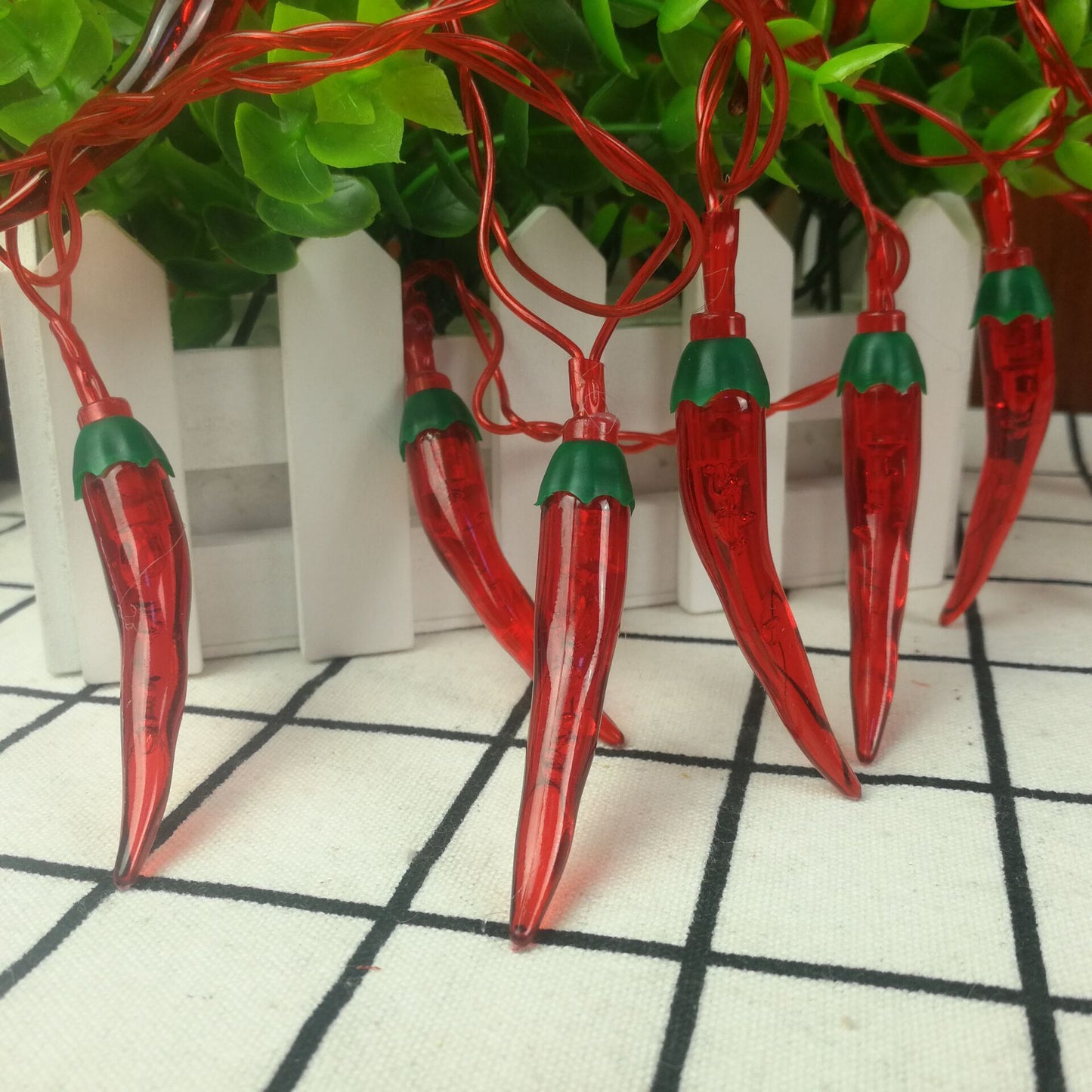 LED Red Pepper Color Lamp String Lights Christmas Day Decoration